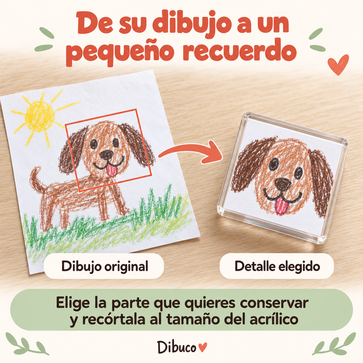Imán de nevera para dibujos infantiles