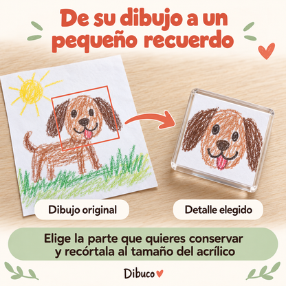 Imán de nevera para dibujos infantiles